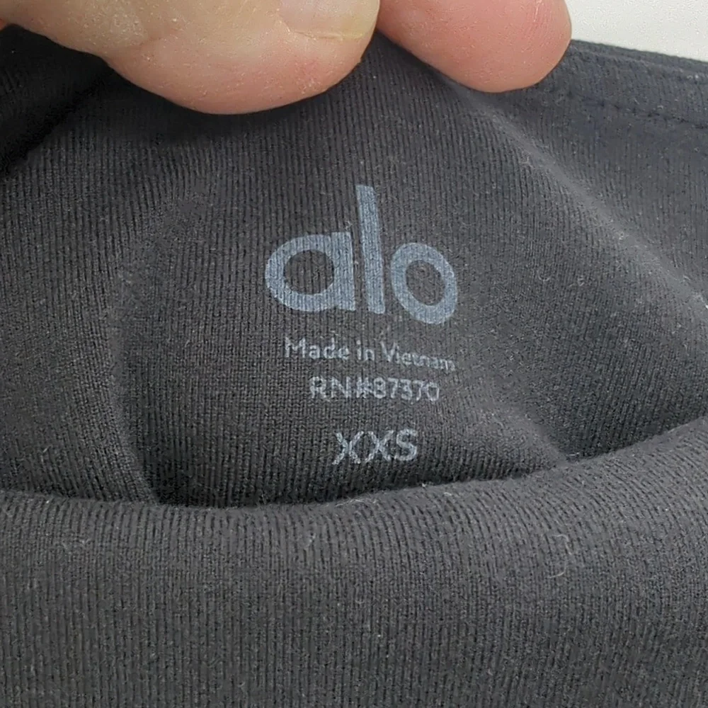 ALO Yoga Airbrush Chakra Leggings XXS in‎ Black & Gold